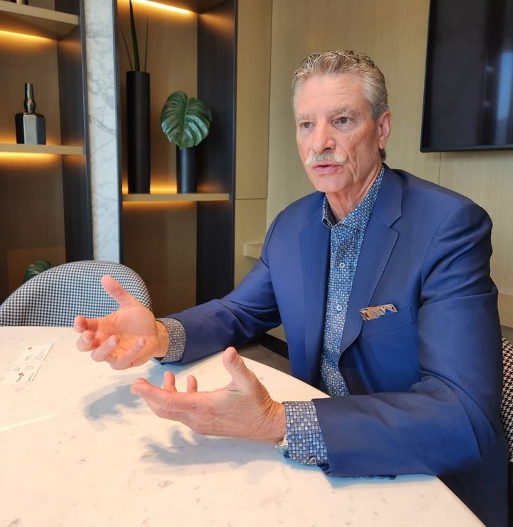 [서울=뉴시스] 앱토즈 바이오사이언스의 창립자인 윌리엄 라이스(William Rice) 회장. (사진=한미사이언스 제공) 2024.03.25. photo@newsis.com *재판매 및 DB 금지