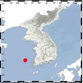 [서울=뉴시스] 기상청은 25일 오후 9시16분45초께 전남 신안군 흑산도 북북서쪽 58㎞ 해역 규모 2.1 지진이 발생했다고 밝혔다.2024.03.25. (사진=기상청 제공)&nbsp; *재판매 및 DB 금지