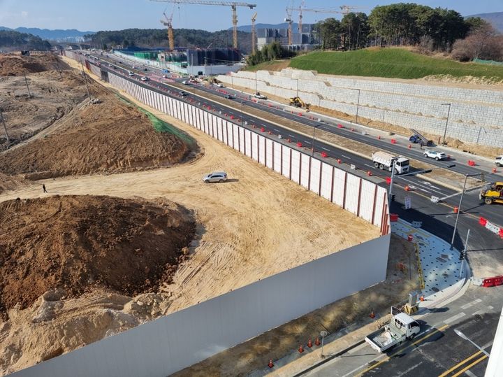 [대전=뉴시스] 대전 도안 2-5지구 도시개발사업 지구. 2개 단지에 1514세대가 들어설 예정이다. *재판매 및 DB 금지