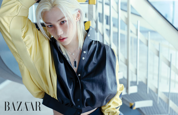 [서울=뉴시스] 그룹 '스트레이 키즈(Stray Kids)' 필릭스. (사진=하퍼스 바자 코리아 제공) 2024.03.26. photo@newsis.com *재판매 및 DB 금지