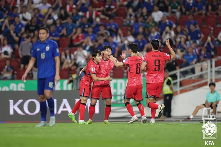 [서울=뉴시스]손흥민 추가골. (사진=대한축구협회 제공)