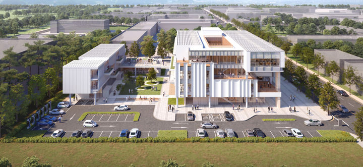 [나주=뉴시스] 오는 2026년꺼지 나주혁신산업단지에 들어설&nbsp; '전기차 전주기 탄소중립 통합환경정보센터' 조감도. (이미지=나주시 제공) 2024.03.26. photo@newsis.com *재판매 및 DB 금지