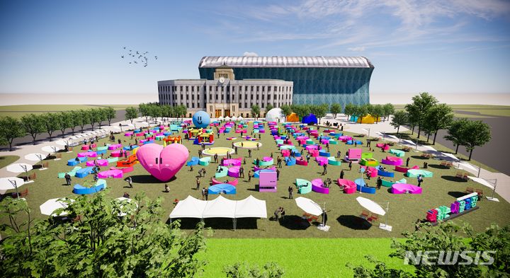 [서울=뉴시스]서울시는 다음 달 18일부터 11월 10일까지 매주 목~일요일 서울야외도서관을 운영한다고 27일 밝혔다. 올해 서울야외도서관은 서울광장, 광화문광장뿐 아니라 청계천 등 총 3곳에서 운영된다. (사진=서울시 제공). 2024.03.27. photo@newsis.com 