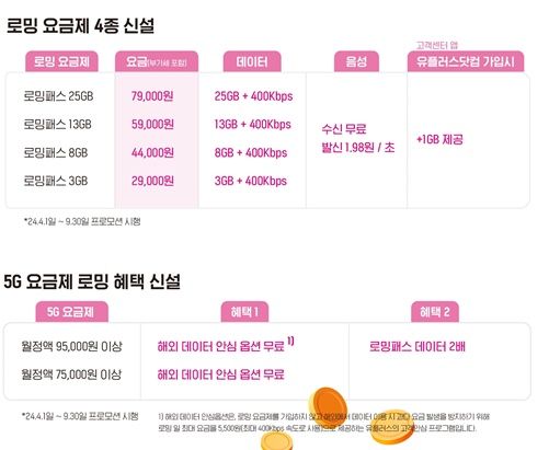 [서울=뉴시스] LG유플러스가 해외여행과 출장을 떠나는 고객의 부담을 줄이기 위해 신규 로밍상품 ‘로밍패스’ 4종을 출시했다. (사진=LGU+ 제공) *재판매 및 DB 금지