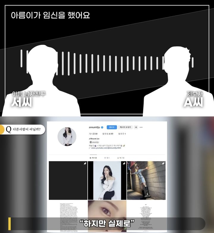 [서울=뉴시스] 지난 27일 유튜브 채널 '연예 뒤통령이진호'에는 '남친이 왜?'라는 제목의 영상이 게재됐다. (사진=유튜브 채널 '연예 뒤통령이진호' 캡처) 2024.03.28. photo@newsis.com *재판매 및 DB 금지