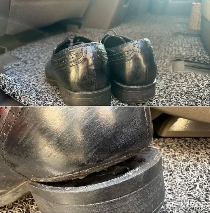 [서울=뉴시스]이재명 더불어민주당 대표의 떨어진 구두 굽. (사진 = 이재명 대표 페이스북 캡처) 2024.03.30.photo@newsis.com