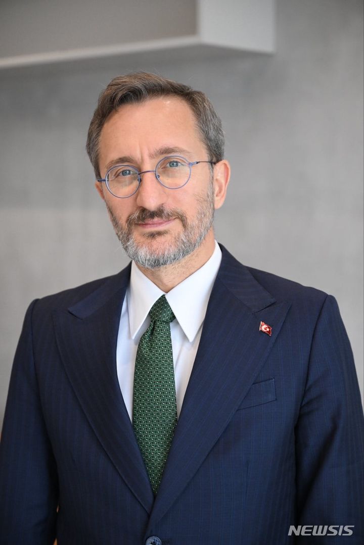 [서울=뉴시스] 파흐레틴 알툰 튀르키예 대통령실 대변인. (사진=튀르키예 대통령실 제공) 2024.03.31