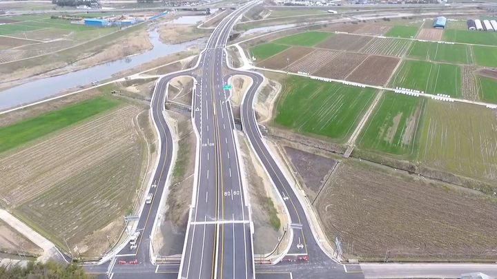 주천→하모 교차로 방향 (사진=익산국토관리청 제공) *재판매 및 DB 금지