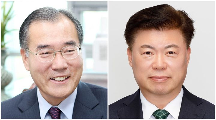 [무안=뉴시스] 제22대 총선 전남 담양·함평·영광·장성 더불어민주당 이개호 후보(왼쪽)와 무소속 이석형 후보. (사진=뉴시스 DB). photo@newsis.com *재판매 및 DB 금지