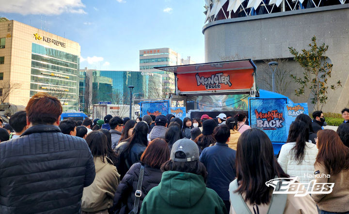 한화 이글스 류현진 복귀 기념 몬스터 트럭. (사진=한화 제공) *재판매 및 DB 금지