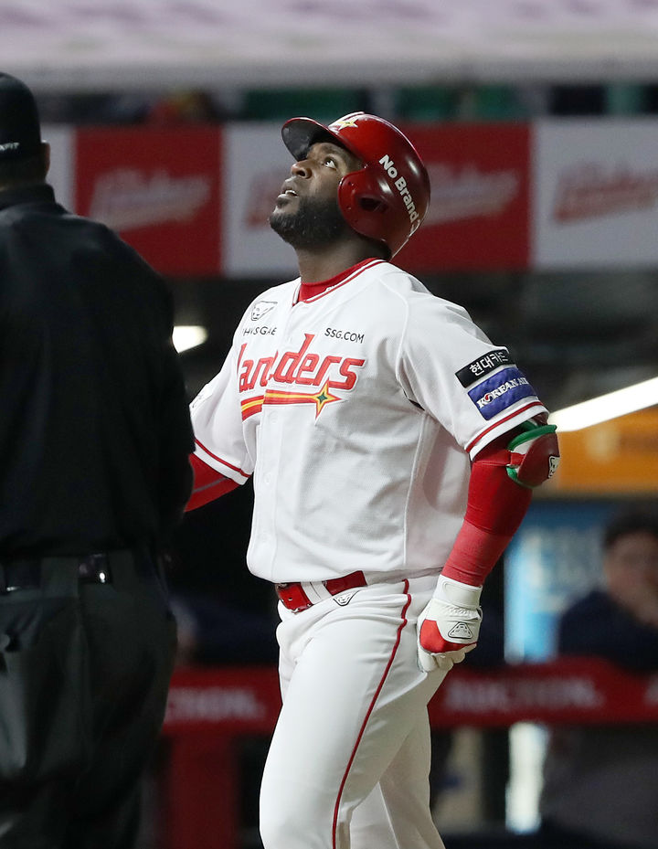 [서울=뉴시스] 프로야구 SSG 랜더스의 기예르모 에레디아. (사진 = SSG 랜더스 제공) *재판매 및 DB 금지