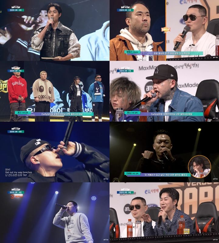 [서울=뉴시스] 지난 4일 랩컵 공식 유튜브 채널을 통해 '2024 토너먼트 벌스 랩 배틀 랩컵' EP.05가 공개됐다. (사진=랩컵 공식 유튜브 제공) 2024.04.05. photo@newsis.com *재판매 및 DB 금지