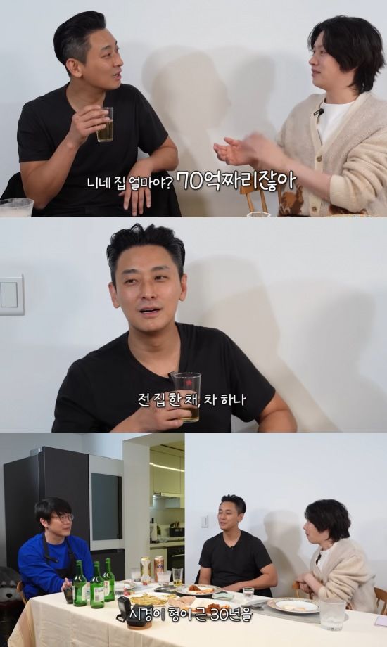 [서울=뉴시스] 최근 유튜브 웹예능 '성시경의 만날텐데'에는 주지훈과 김희철이 게스트로 출연해 가수 성시경과 이야기를 나눴다. (사진=유튜브 채널 '성시경' 캡처) 2024.04.11. photo@newsis.com&nbsp; *재판매 및 DB 금지