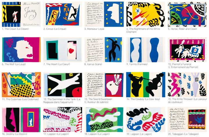 추정가 9억5000만~12억원에 나온 앙리 마티스 Henri Matisse 1869 - 1954 French Jazz (Complete set of 20) pochoir sheet 41.9×65.1cm, 20 works (edition 128/250)1947  *재판매 및 DB 금지