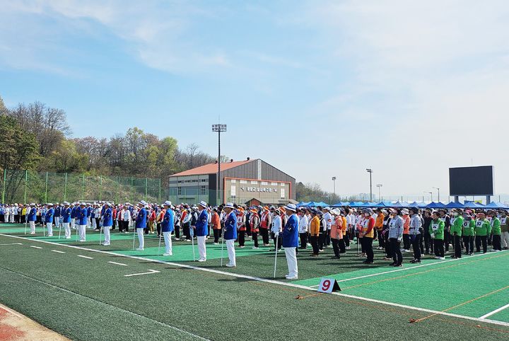 [함양=뉴시스] 함양군청 제27회 경남도 여성 생활체육 게이트볼대회 *재판매 및 DB 금지 *재판매 및 DB 금지