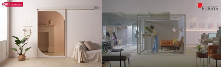 [세종=뉴시스]가구업체 에넥스(왼쪽)와 퍼시스. *재판매 및 DB 금지