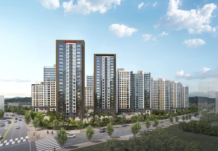 여수 '힐스테이트 죽림더프라우드' 투시도(사진 제공=현대건설) *재판매 및 DB 금지