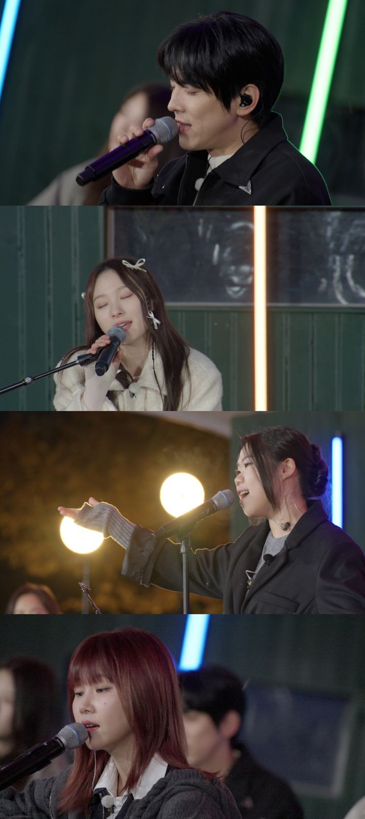 [서울=뉴시스] 17일 오후 10시30분 방송되는 JTBC 예능물 '유명가수와 길거리 심사단'에서는 '여심 저격수' 홍이삭과 '남심 저격수' 이젤이 처음으로 맞붙는다. (사진=JTBC '유명가수와 길거리 심사단' 제공) 2024.04.16. photo@newsis.com *재판매 및 DB 금지