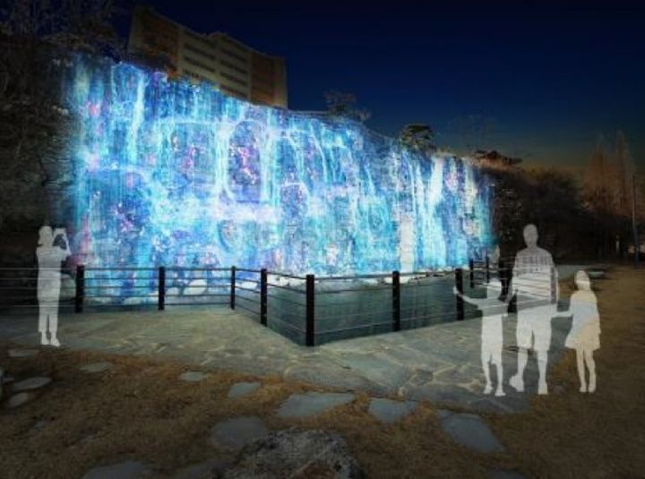 [대구=뉴시스] 대구 동구 아양폭포 미디어파사드 활용 경관조명 조감도. (사진=대구시 동구 제공) 2024.04.16. photo@newsis.com *재판매 및 DB 금지