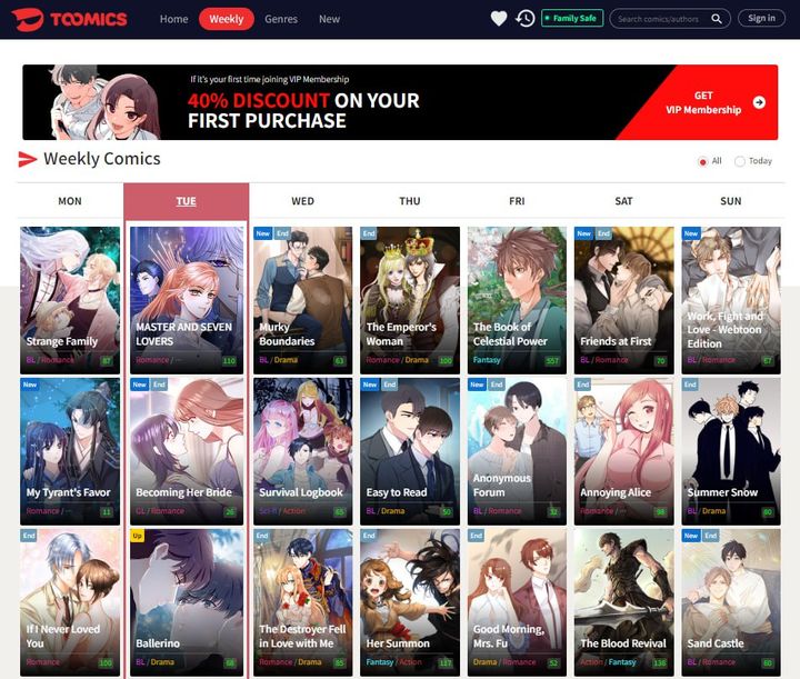 투믹스 영미 서비스 플랫폼. (사진=투믹스) *재판매 및 DB 금지