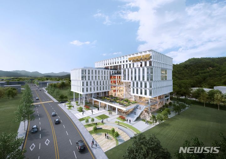 [김해=뉴시스]김해 오픈이노베이션(OI) 지식산업센터 2026년 완공. 2024.04.17. (조감도=김해시 제공). photo@newsis.com