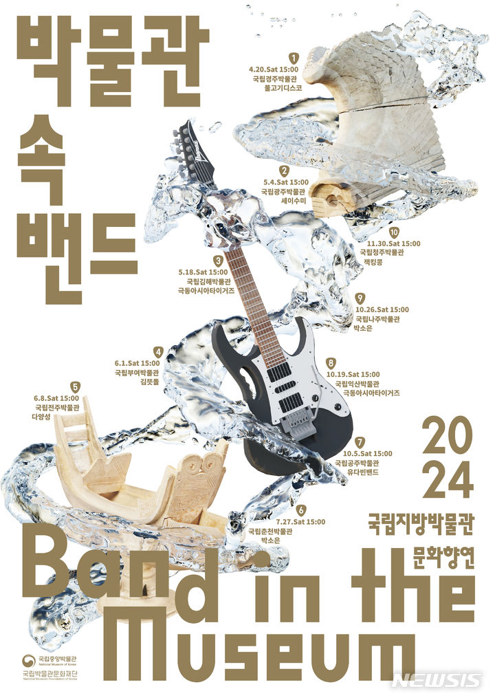 국립경주박물관, ‘박물관 속 밴드’ 포스터