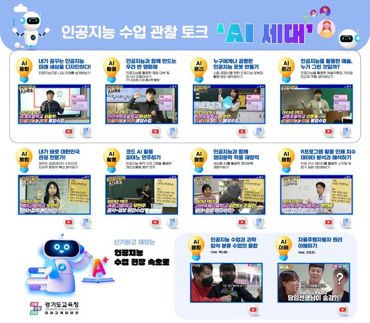[수원=뉴시스] 초등학교 인공지능(AI) 수업 관찰 다큐영상 'AI 세대' 홍보물. (사진=경기도교육청 제공) 2024.04.18. photo@newsis.com *재판매 및 DB 금지