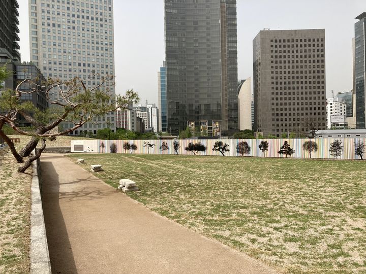 [서울=뉴시스] 덕수궁 선원전 발굴터 (사진=문화재청 제공) 2024.04.18. photo@newsis.com *재판매 및 DB 금지