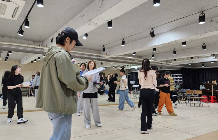 낭독극 '더 리더' 연습현장. 박주연 기자photo@newsis.com *재판매 및 DB 금지
