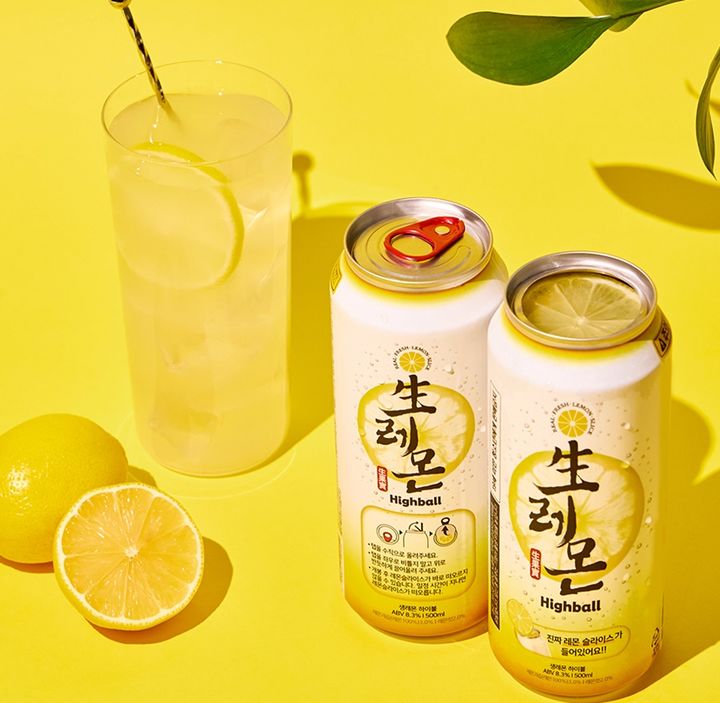 CU가 출시한 '생레몬 하이볼' (사진=CU 제공) *재판매 및 DB 금지