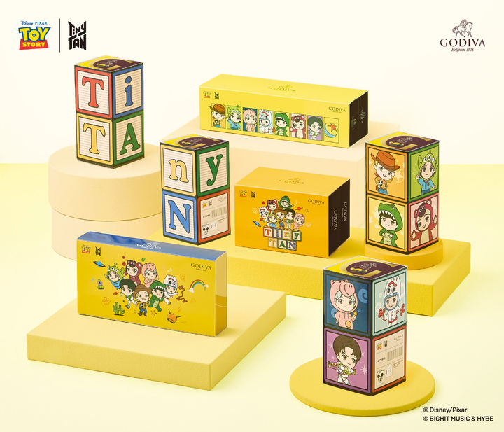 '타이니탄 애즈(as) 토이 스토리' 에디션 제품 모습.(사진=고디바 제공) *재판매 및 DB 금지