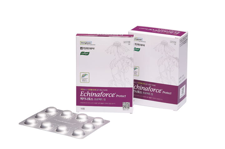 [서울=뉴시스] 한화제약 천연물 유래 성분 감기치료제 ‘에키나포스 프로텍트정’. (사진=동국제약 제공) 2024.04.23. photo@newsis.com *재판매 및 DB 금지