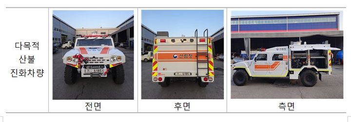 [세종=뉴시스] 행안부가 개발한 다목적 산불 진화차량 모습. (제공=행정안전부). 2024.04.23. photo@newsis.com. *재판매 및 DB 금지