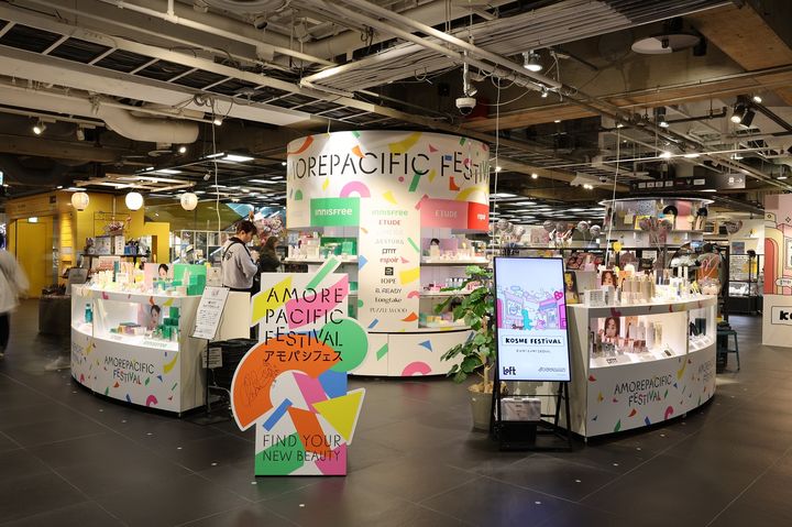 일본 시부야 로프트(Loft) 내 아모레퍼시픽 페스티벌 행사 현장 모습.(사진=아모레퍼시픽 제공) *재판매 및 DB 금지