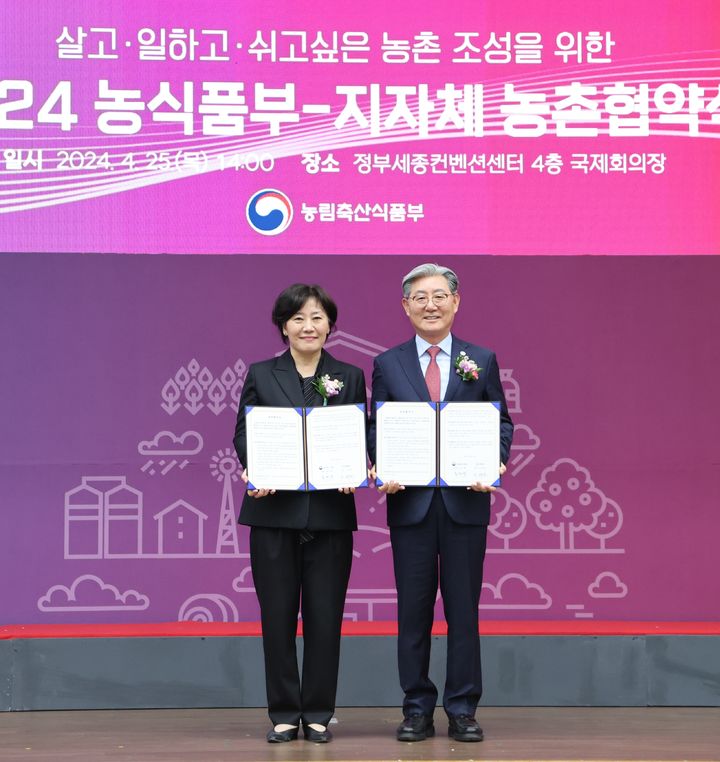 [의령=뉴시스]의령군-농림축산식품부 324억 규모 ‘농촌협약’.2024.04.25.(사진=의령군 제공) photo@newsis.com *재판매 및 DB 금지