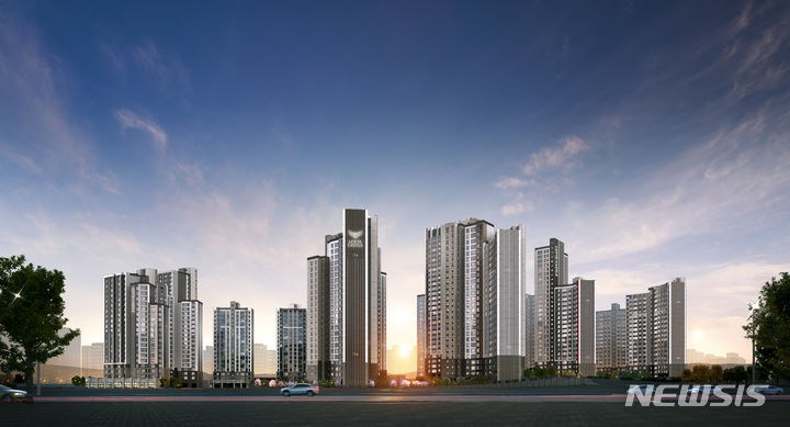 [광명=뉴시스] 광명 롯데캐슬 시그니처_메인투시도(사진=광명 롯데캐슬 시그니처 분양사무소 제공)2024.04.26.photo@newsis.com