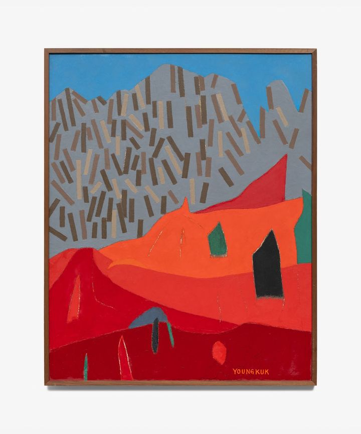 유영국, 무제, 1990, 캔버스에 유채, 100 x 80 cm. Courtesy of Yoo Youngkuk Art Foundation and Hyundai Hwarang. *재판매 및 DB 금지