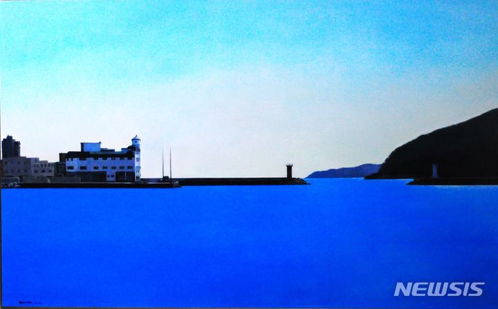 [창원=뉴시스]권용복 작 '장승포항', 개인소장 (자료=경남도립미술관 제공)2024.04.27. photo@newsis.com