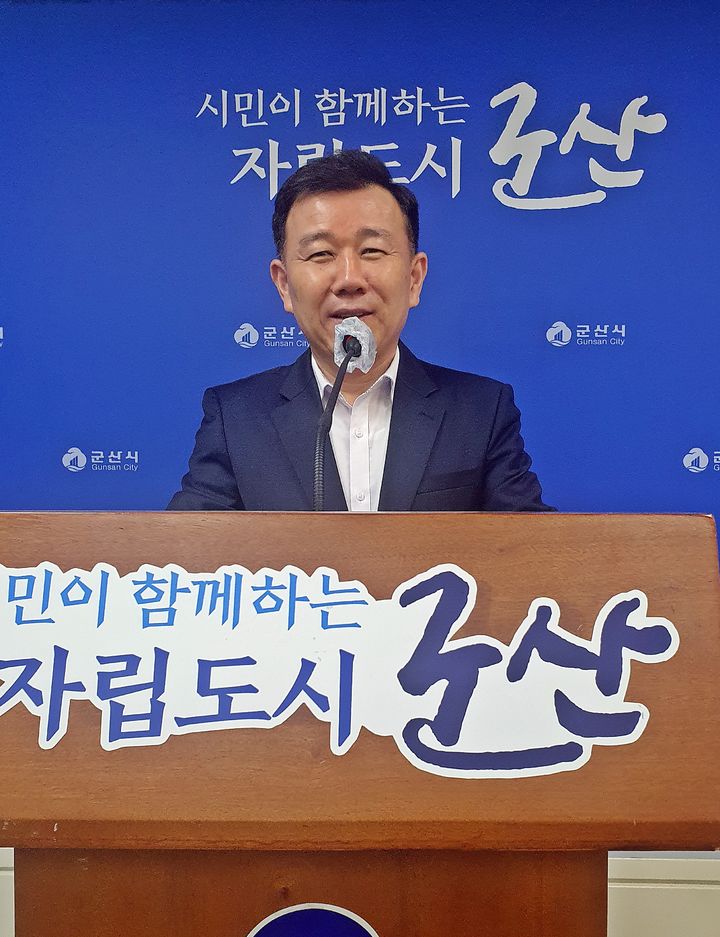 현안사업 브리핑하는 채왕균 군산시 농업기술센터 소장 *재판매 및 DB 금지