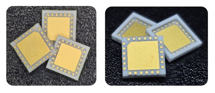 RF머트리얼즈가 개발한 CQFN(Ceramic-Quad Flat No-lead) 패키지 사진. (사진=RF머트리얼즈 제공) *재판매 및 DB 금지