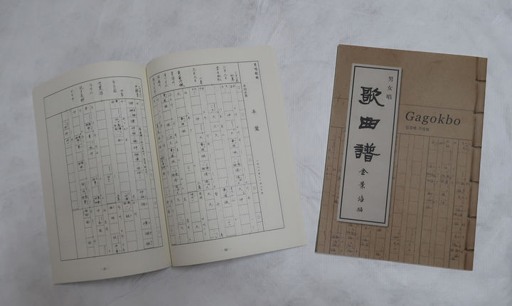 [서울=뉴시스] 김경배 가곡 보유자의 가곡보 (사진=문화재청 제공) 202404.30. photo@newsis.com *재판매 및 DB 금지