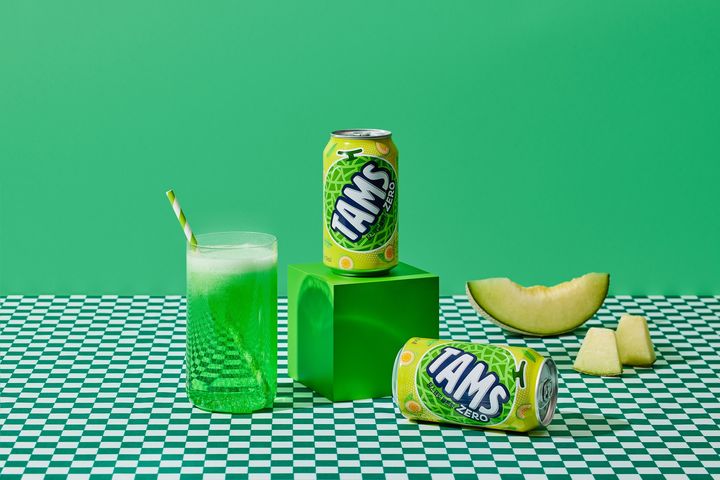 탐스제로 멜론향 모습.(사진=롯데칠성음료 제공) *재판매 및 DB 금지