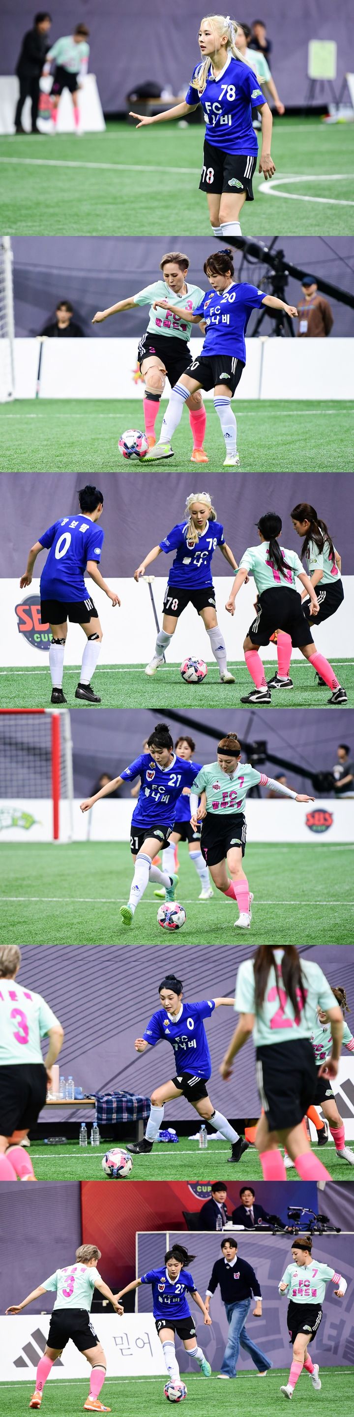 [서울=뉴시스] 내달 1일 오후 9시 방송되는 SBS TV 예능물 '골(Goal) 때리는 그녀들'에서는 'FC불나비'와 'FC발라드림'의 대결이 펼쳐진다. (사진=SBS '골(Goal) 때리는 그녀들' 제공) 2024.04.30. photo@newsis.com *재판매 및 DB 금지
