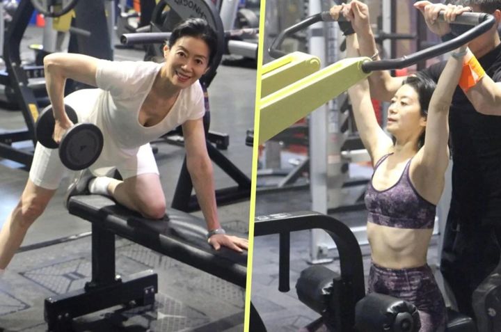 [서울=뉴시스] 동안 미모를 유지하고 있는 63세 여성이 중국에서 화제가 되고 있다. (사진=SCMP 보도 갈무리) *재판매 및 DB 금지