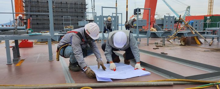 조선소 외국인 근로자 근로 현장. (사진=전남도 제공) *재판매 및 DB 금지