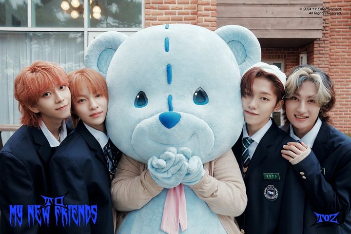 [서울=뉴시스] 그룹 '티오지(TOZ)'가 2일 정오 첫 번째 미니앨범 '투 마이 뉴 프렌즈(TO my new friends)'를 발매한다. (사진=YY엔터테인먼트 제공) 2024.05.02. photo@newsis.com *재판매 및 DB 금지
