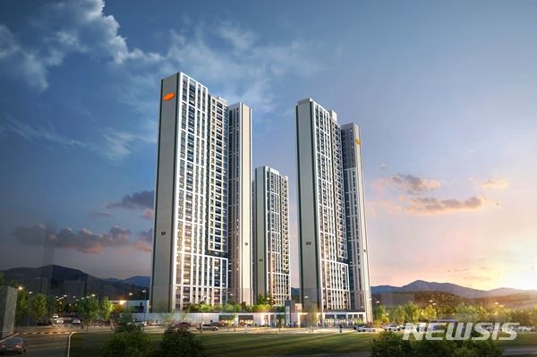 [서울=뉴시스] e편한세상 금정 메종카운티 석경투시도. (이미지=DL이앤씨 제공)