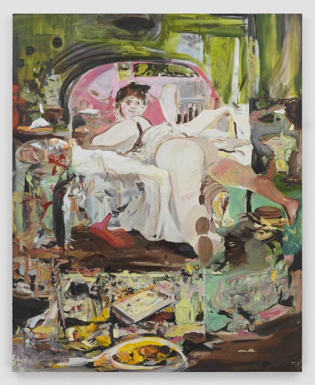세실리 브라운 '나나'(2022~2023). Oil on UV-curable pigment on linen 83 x 67 inches (210.8 x 170.2 cm) © Cecily Brown Courtesy of the artist and Gladstone Gallery Photography by Genevieve Hanson *재판매 및 DB 금지