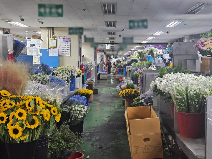 [서울=뉴시스] 이태성 기자 = 어버이날(8일)을 하루 앞둔 7일 오전 서울 서초구 강남고속버스터미널 화훼상가의 모습. 2024.05.07. victory@newsis.com *재판매 및 DB 금지 *재판매 및 DB 금지