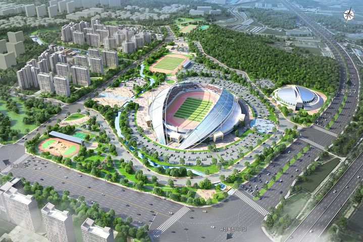 [대전=뉴시스]대전 서남부종합스포츠타운 조감도. 2024. 05. 07 *재판매 및 DB 금지